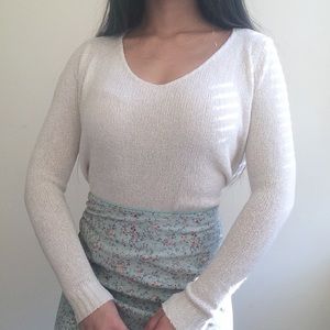 ❤️ Brandy cream knit sweater top